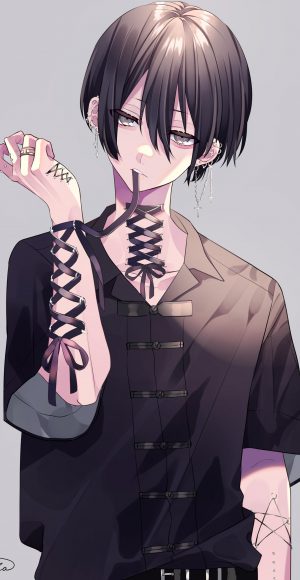 コルセットピアス男子