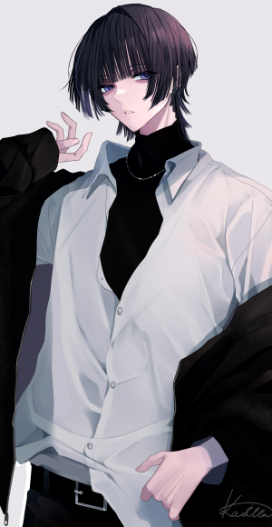 姫カット男子